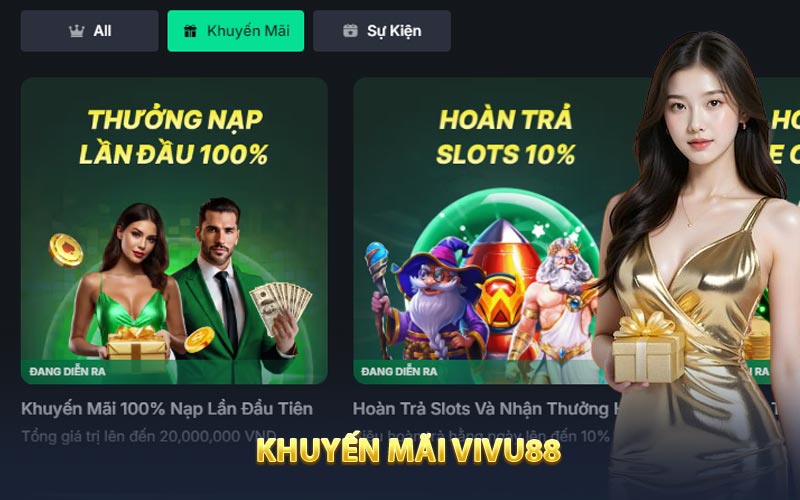 Tổng hợp Những chương trình khuyến mãi Vivu88