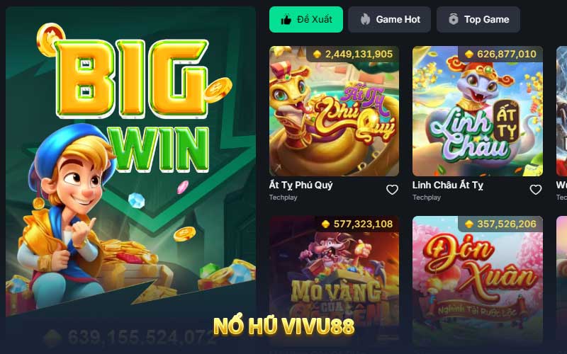 Sơ lược về sảnh nổ hũ VIVU88