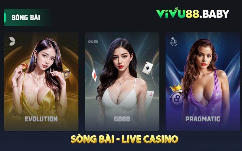 Sòng bài - live casino tại VIVU88