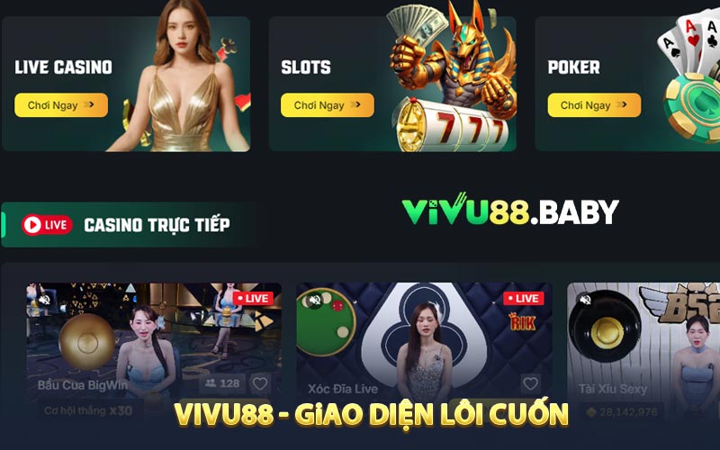 VIVU88 - Giao diện lôi cuốn